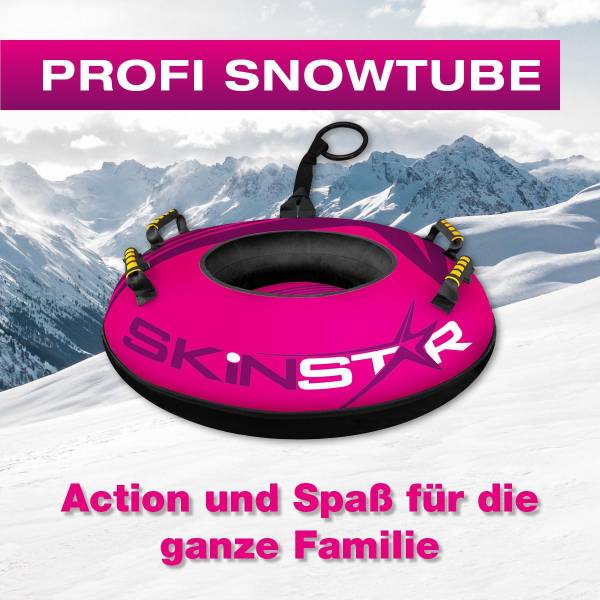 SkinStar Profi Snowtube pink &#216; 70cm Rodelreifen Schneereifen Schlitten Bob