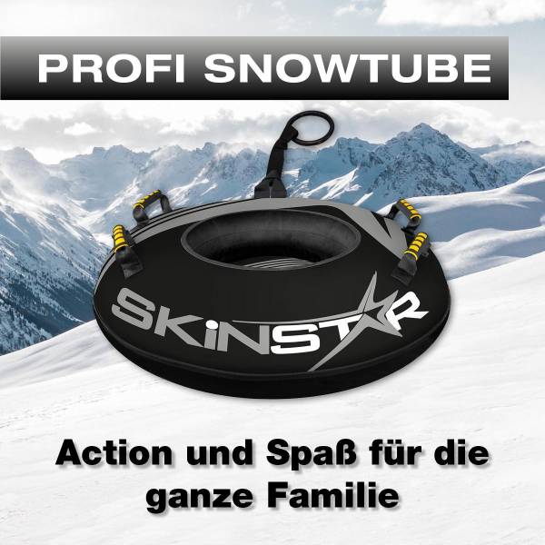 SkinStar Profi Snowtube schwarz &#216; 70cm Rodelreifen Schneereifen Schlitten Bob